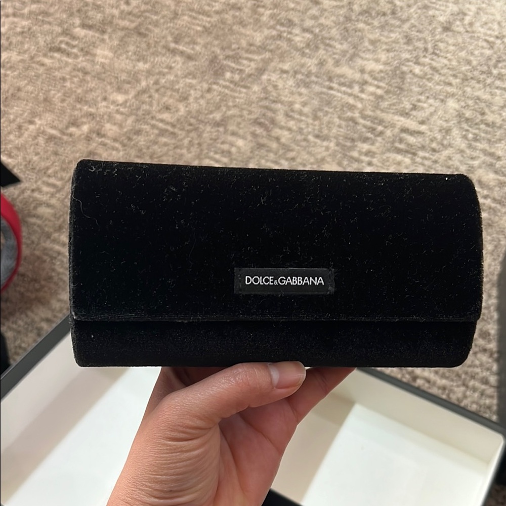 Dolce & Gabbana Black Velvet Evening Bag